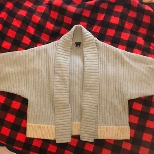 Club Monaco Grey Cashmere Sweater Cardigan Size: M